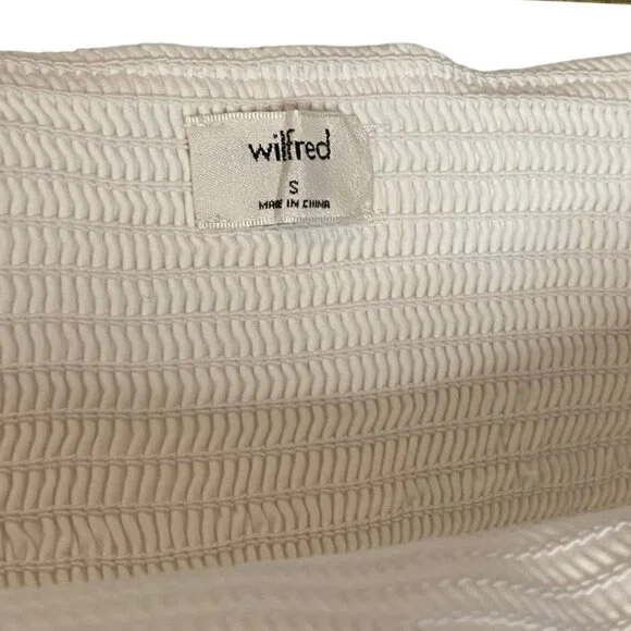 Wilfred white Bonaventure strapless cropped top size S - Picture 4 of 5